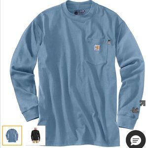 Carhartt Men’s Crewneck Pocket Sweater in Light Blue
